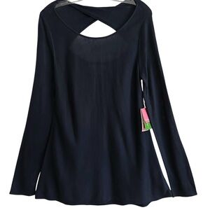 NEW Lilly Pulitzer Navy Amal Pullover Sweater L